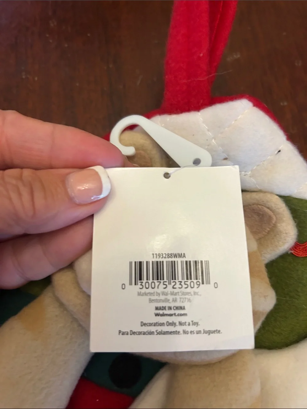 Holiday Time I Love My Cat Fleece Pet Stocking NWT
